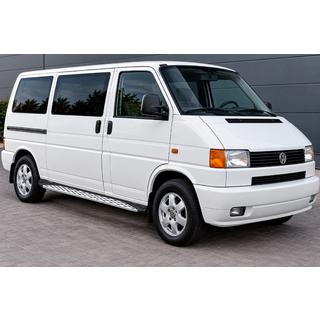Боковые Подножки Shining V1 (2 шт., Алюминий) Volkswagen T4 Transporter 1990-2003 гг. фото 1