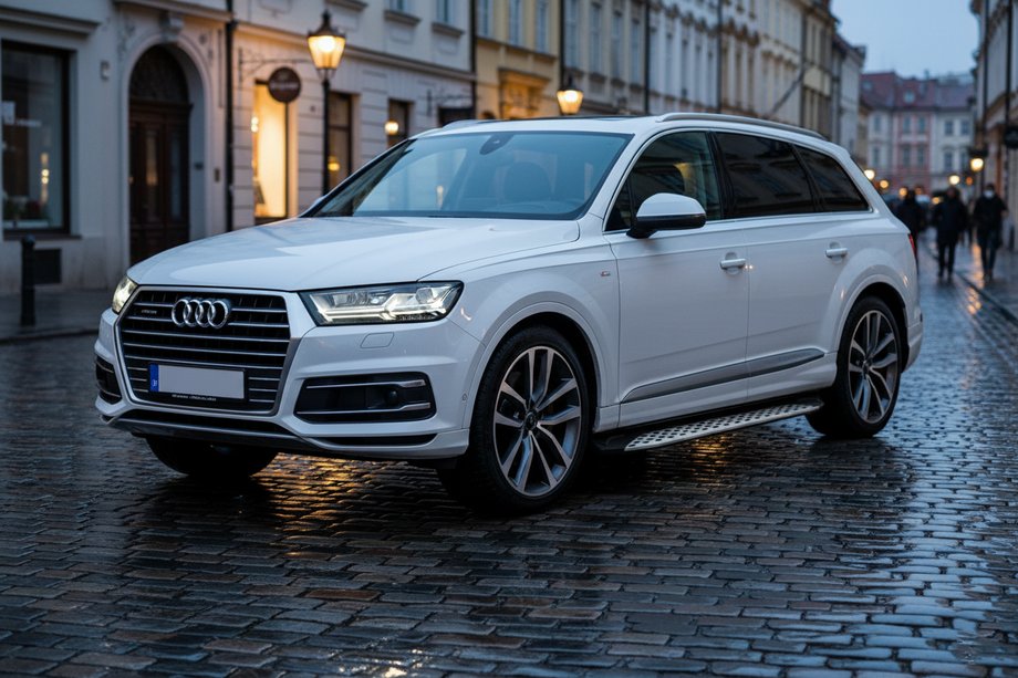 Audi Q7 2015–2026 гг. Боковые Подножки Shining V1 (2 шт., Алюминий) Image