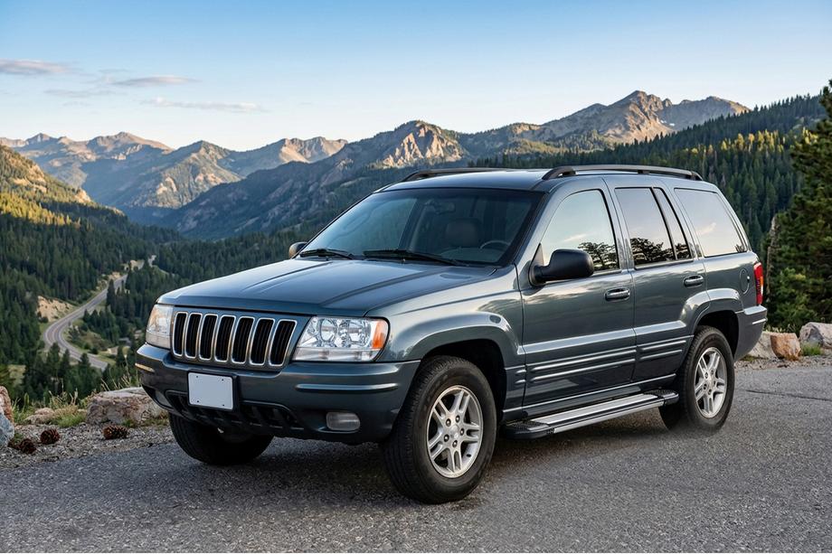 Jeep Grand Cherokee WJ 1999-2004 гг. Боковые Подножки Rainbow (2 шт., Алюминий) Фото 1