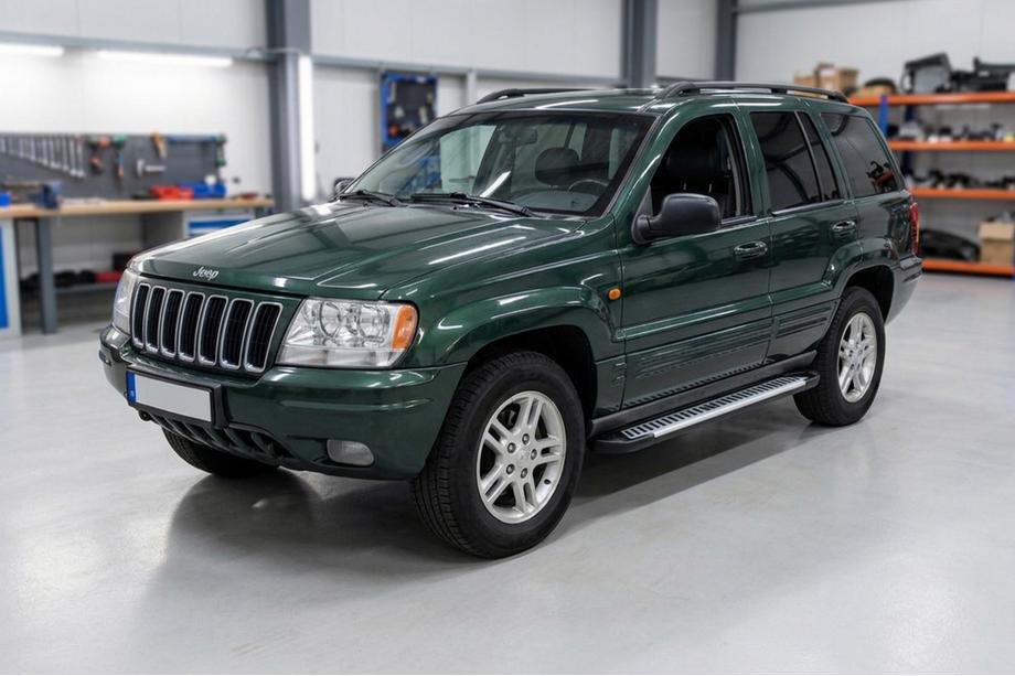 Jeep Grand Cherokee WJ 1999-2004 гг. Боковые Подножки Line (2 шт., Алюминий) Фото 1