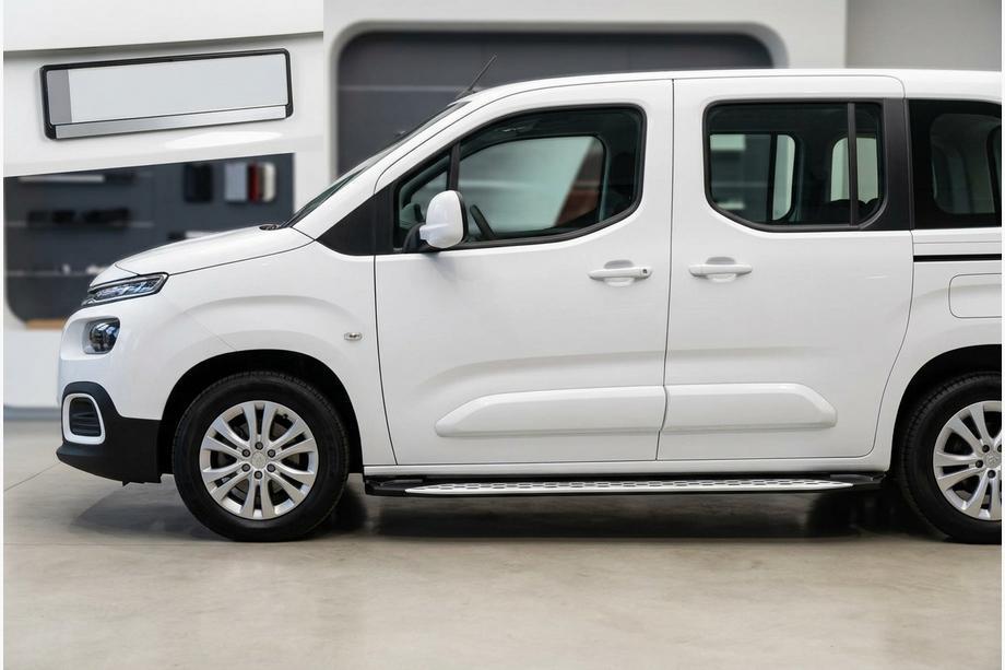Citroen Berlingo/Multispace 2018- гг. Боковые Подножки Shining V1 (2 шт., Алюминий) Короткая База Image