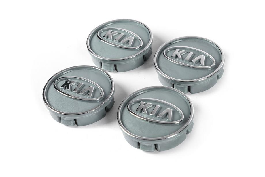 KIA Колпачки на диски серые kia60tur-sir (59мм на 55мм, 4 шт) Image