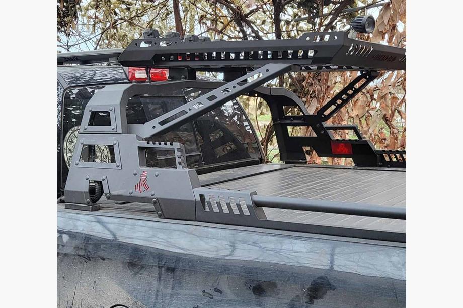 Toyota Tundra 2007-2021 гг. Роллбар с корзиной Dakar (под роллеты) Image