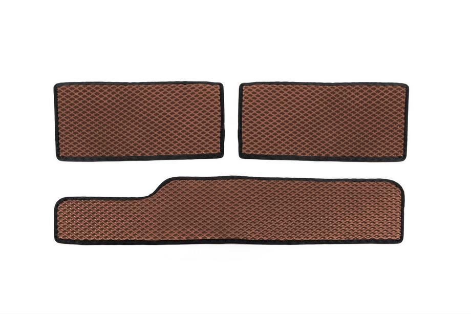 Mercedes Sprinter W901/902/903/904/905 1995–2006 гг. Полиуретановые коврики на пороги (3 шт, EVA, Коричневый) Фото 1