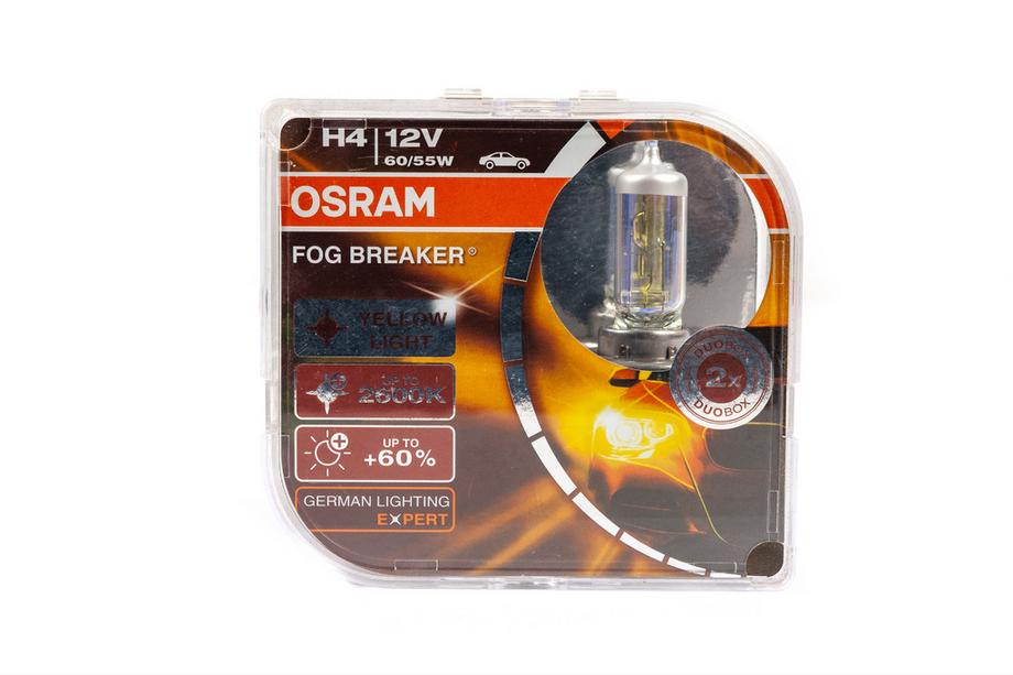 Лампы головного света Osram H4 60/55W Fog Breaker 62193FBR (2 шт) Фото 1