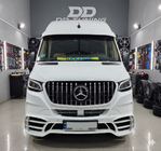 Mercedes Sprinter W907/W910 2018- гг. Передний бампер с решеткой V2 (AMG) фото 6