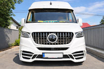 Mercedes Sprinter W907/W910 2018- гг. Передний бампер с решеткой V2 (AMG) фото 3