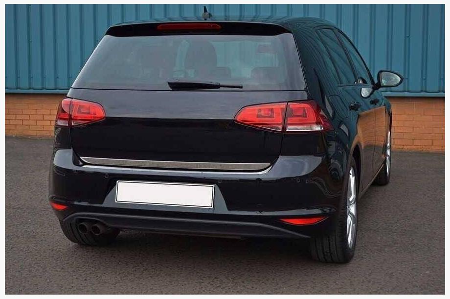 Volkswagen Golf 7/E-Golf 2012-2020 гг. Накладка на багажник HB нержавейка OmsaLine - Итальянская Нержавейка Image