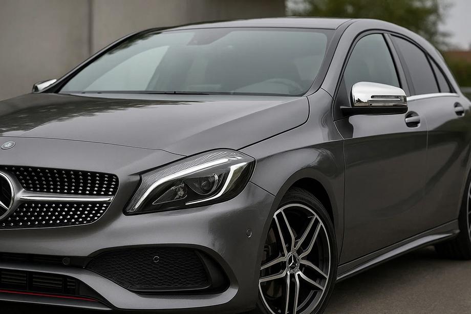Mercedes A-class W176 2012-2018 гг. Накладки на Зеркала (2 шт, Нержавейка) Image