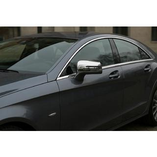 Накладки на Зеркала (2 шт, Нержавейка) Mercedes CLS C218 2011-2018 гг. фото 1