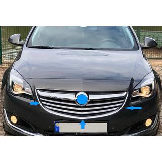 Хромированные Накладки на Решетку (2014-2017, Нержавеющая Сталь) Opel Insignia 2008-2017 гг. фото 3