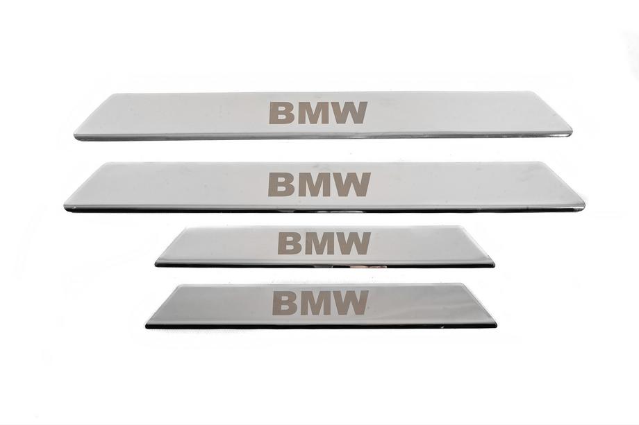 BMW 5 серия E39 1996-2003 гг. Накладки на пороги V-2 (4 шт, Carmos) Image