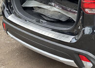 Mitsubishi Outlander 2012-2021 гг. Накладка на задний бампер 2015-2021 Carmos (нержавейка) фото 1