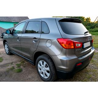 Накладка на задний бампер Carmos (2010-2019, нерж. сталь) Mitsubishi ASX 2010-2023 гг. фото 3