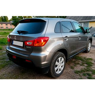 Накладка на задний бампер Carmos (2010-2019, нерж. сталь) Mitsubishi ASX 2010-2023 гг. фото 4