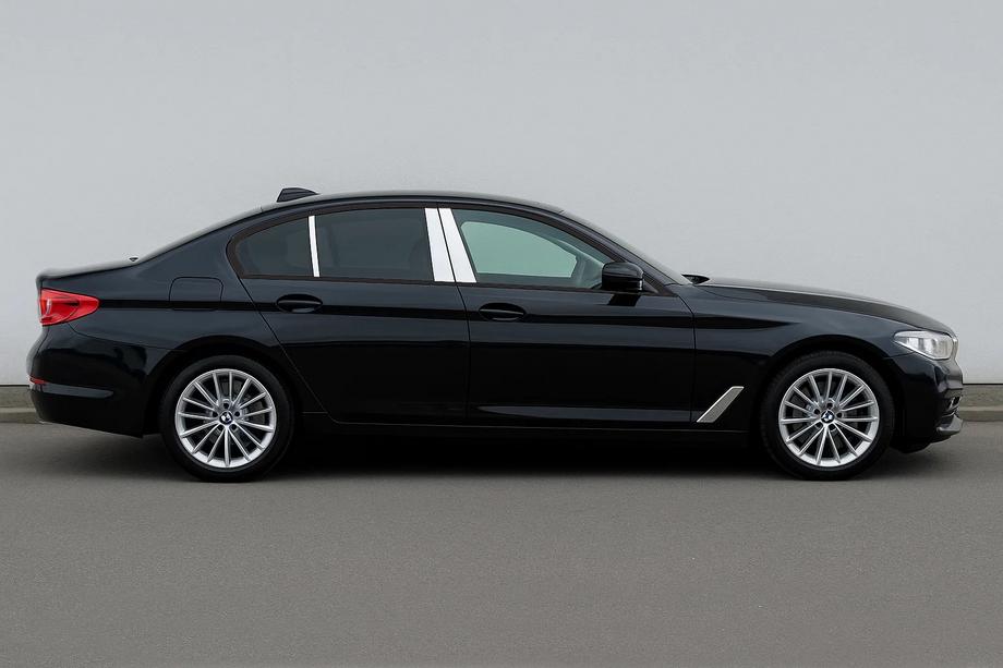 BMW 5 серия G30/G31 2017–2023 гг. Накладки на дверные стойки из нержавеющей стали (6 шт) Фото 1