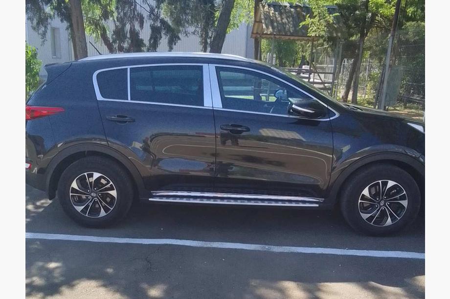 Kia Sportage 2015-2021 гг. Накладки на дверные стойки из нержавеющей стали (6 шт) Фото 1