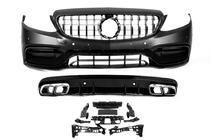 Mercedes C-class W205 2014-2021 гг. Комплект обвеса с диффузором (дизайн AMG C63 2018-2021) фото 7