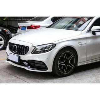 Комплект обвеса с диффузором (дизайн AMG C63 2018-2021) Mercedes C-сlass W205 2014-2021 гг. фото 1