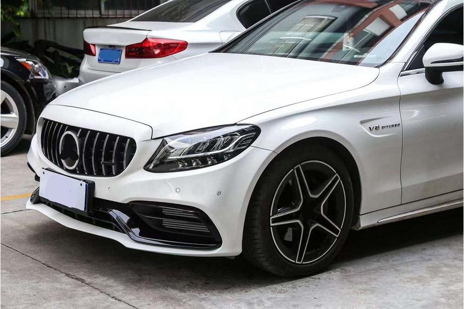Mercedes C-class W205 2014-2021 гг. Комплект обвеса с диффузором (дизайн AMG C63 2018-2021) Image