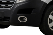 Opel Movano 2010-2021 гг. Накладки на противотуманные фары Carmos (2 шт., нержавейка) фото 1