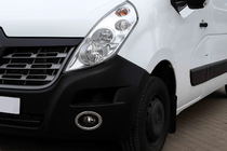 Opel Movano 2010-2021 гг. Накладки на противотуманные фары Carmos (2 шт., нержавейка) фото 3