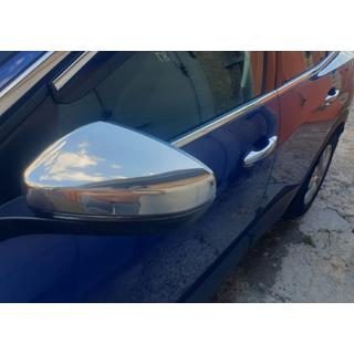 Накладки на Зеркала (2 шт, Нержавейка) Opel Grandland X 2017- гг. фото 2