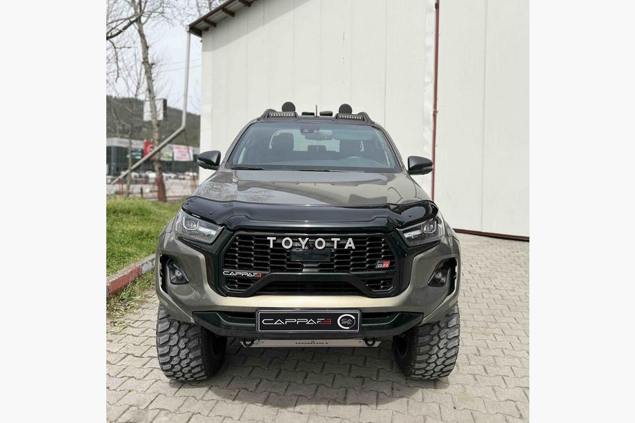 Toyota Hilux 2015- гг. Дефлектор капота (2020+, EuroCap) Image