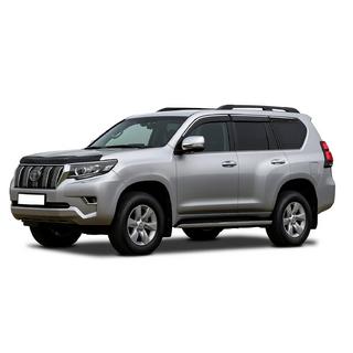 Ветровики с хромированным молдингом Niken Luxury (6 шт) Toyota Land Cruiser Prado 150 2009-2023 гг. фото 1
