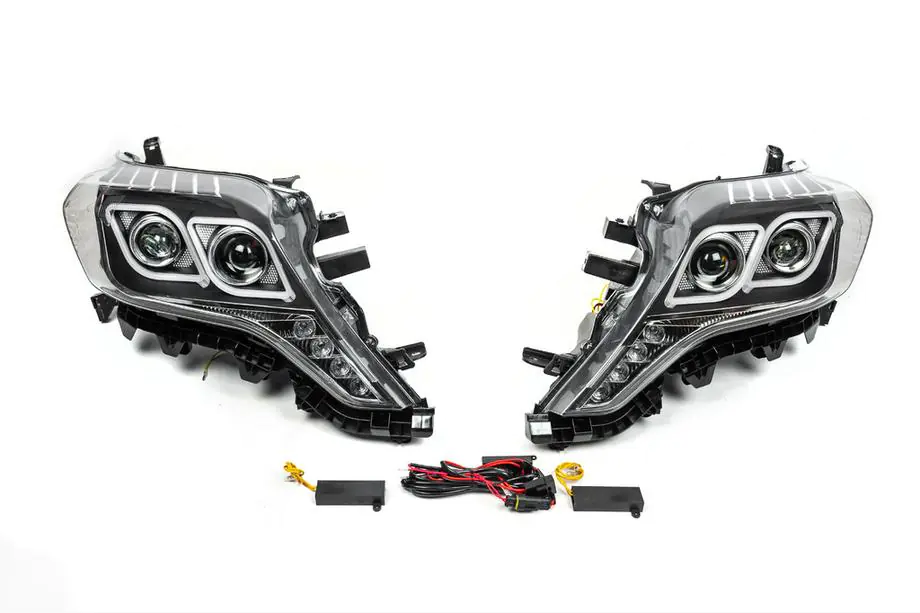 Toyota Land Cruiser Prado 150 2009-2023 гг. Передние фары FullLED (2013-2017, комплект 2 шт.) Image