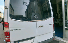 Mercedes Sprinter W906 2006–2018 гг. Молдинг заднего стекла Carmos (2 шт, нержавейка) фото 3