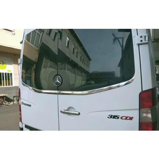 Молдинг заднего стекла Carmos (2 шт, нержавейка) Mercedes Sprinter W906 2006–2018 гг. фото 1