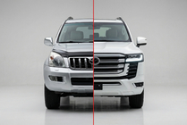 Toyota Land Cruiser Prado 120 2002-2009 гг. Комплект рестайлинга в LC 300 фото 1