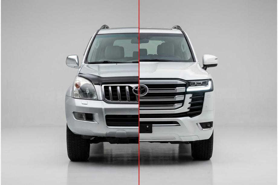 Toyota Land Cruiser Prado 120 2002-2009 гг. Комплект рестайлинга в LC 300 Image