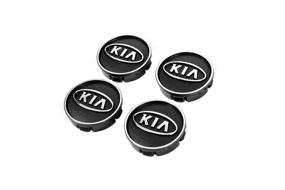 KIA Черные Колпачки на Диски kia60tur-bl (59мм на 55мм, 4 шт) Image