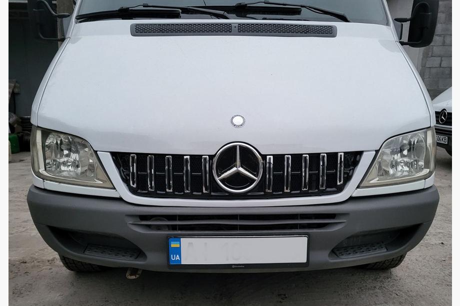 Mercedes Sprinter W901/902/903/904/905 1995–2006 гг. Передняя Решетка GT Panamericana Хром Eco (CDI, 2002-2006) Фото 1