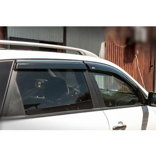 Ветровики с хромированным молдингом (4 шт, Niken) Kia Sorento II XM 2009-2014 гг. фото 2