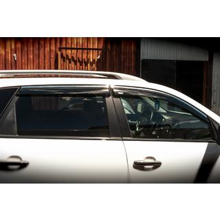 Ветровики с хромированным молдингом (4 шт, Niken) Kia Sorento II XM 2009-2014 гг. фото 3