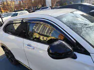 Honda HR-V 2021- гг. Ветровики с хромированным молдингом (4 шт, Niken) фото 3