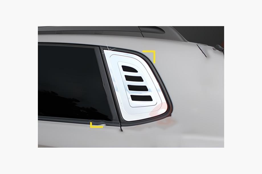 Hyundai Tucson JM 2004- гг. Хромированные накладки на форточки (2 шт, ABS) Image
