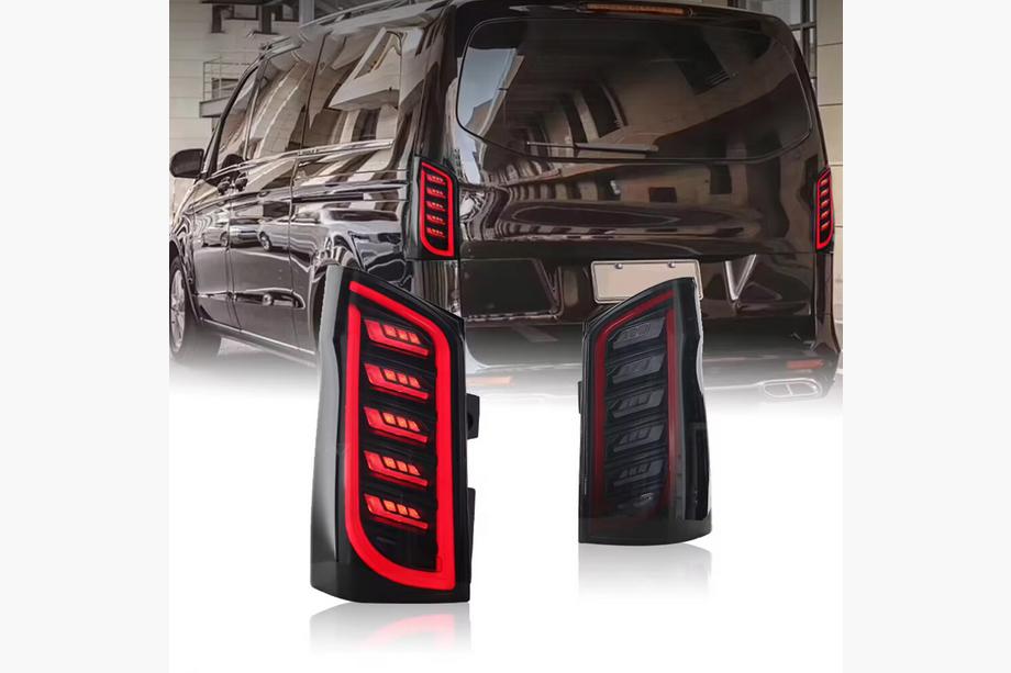Mercedes Vito/V-class W447 2014- гг. Задние фонари Black (для Vito, 2 шт) Image