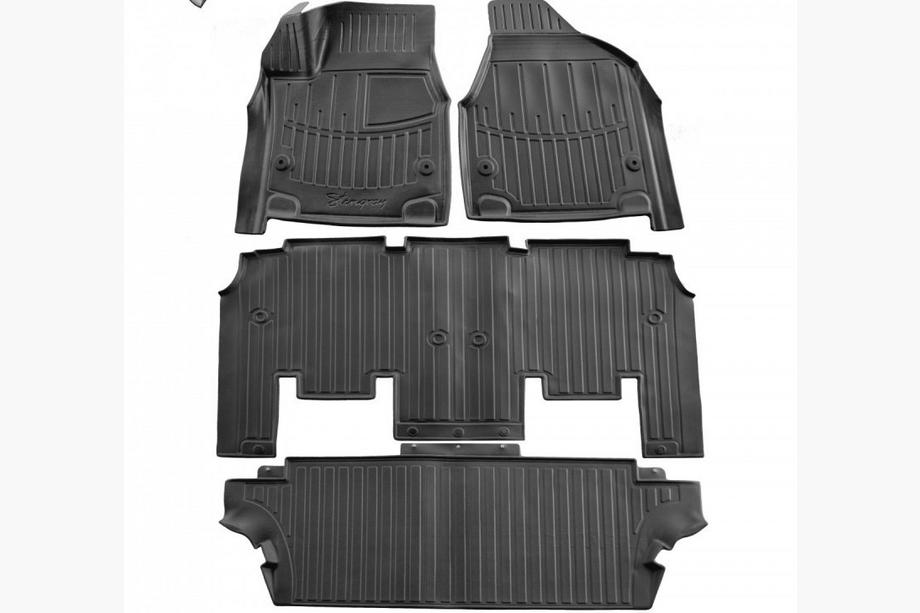 Chrysler Pacifica 2016- гг. Резиновые коврики Stingray 3D (4 шт) Image