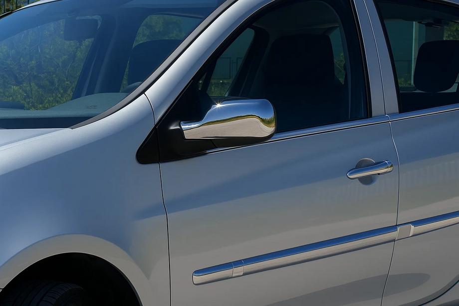 Renault Clio III 2005-2012 гг. Наружные Окантовки Окон Нержавеющая Сталь (4 шт) OmsaLine - Итальянская Нержавейка Image