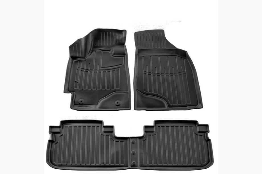 Toyota Highlander 2008-2013 гг. Резиновые коврики Stingray 3D (4 шт) Image