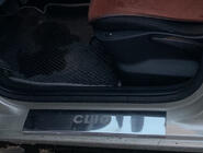 Renault Clio III 2005-2012 гг. Накладки на пороги Carmos (4 шт, нержавейка) фото 2