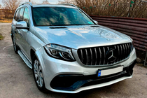 Mercedes GL/GLS class X166 2012-2019 гг. Передняя эмблема под стеклом, черная окантовка a0008880111 (Для GLS) фото 4
