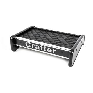 Полка на панель (Черная с черной строчкой) Volkswagen Crafter 2016- гг. фото 3