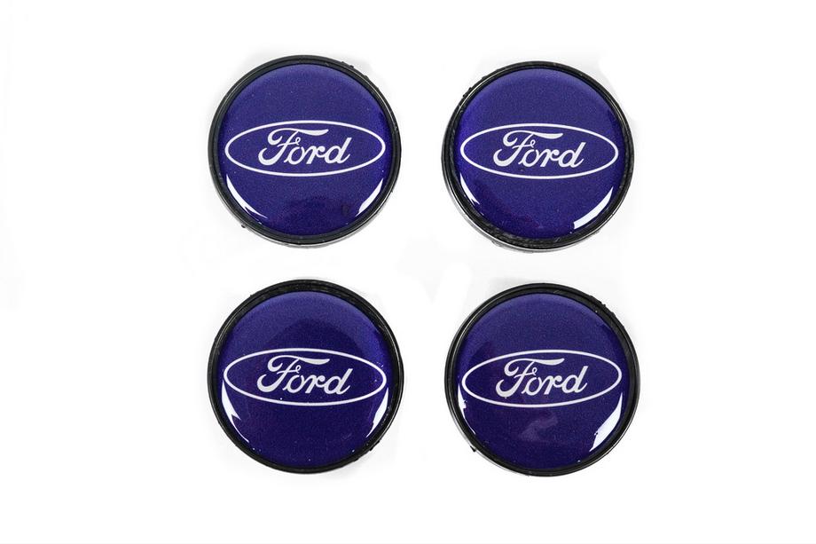 Ford Колпачки на диски 53/51мм Синие frd5351bl (4 шт) Image