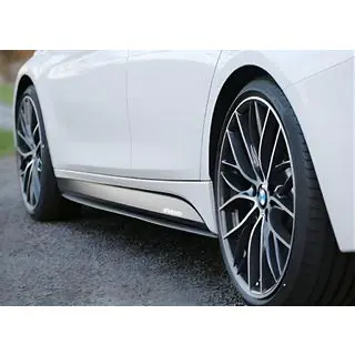 Накладки на пороги DPT V-1 (для порогов M-Sport/M5, черный глянец) фото 2