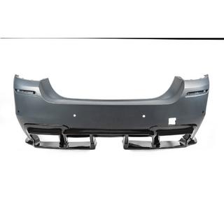 Задний диффузор DPT V-1 (для M-Performance, Черный Глянец) BMW 5 серия F10/F11 2010–2016 гг. фото 3